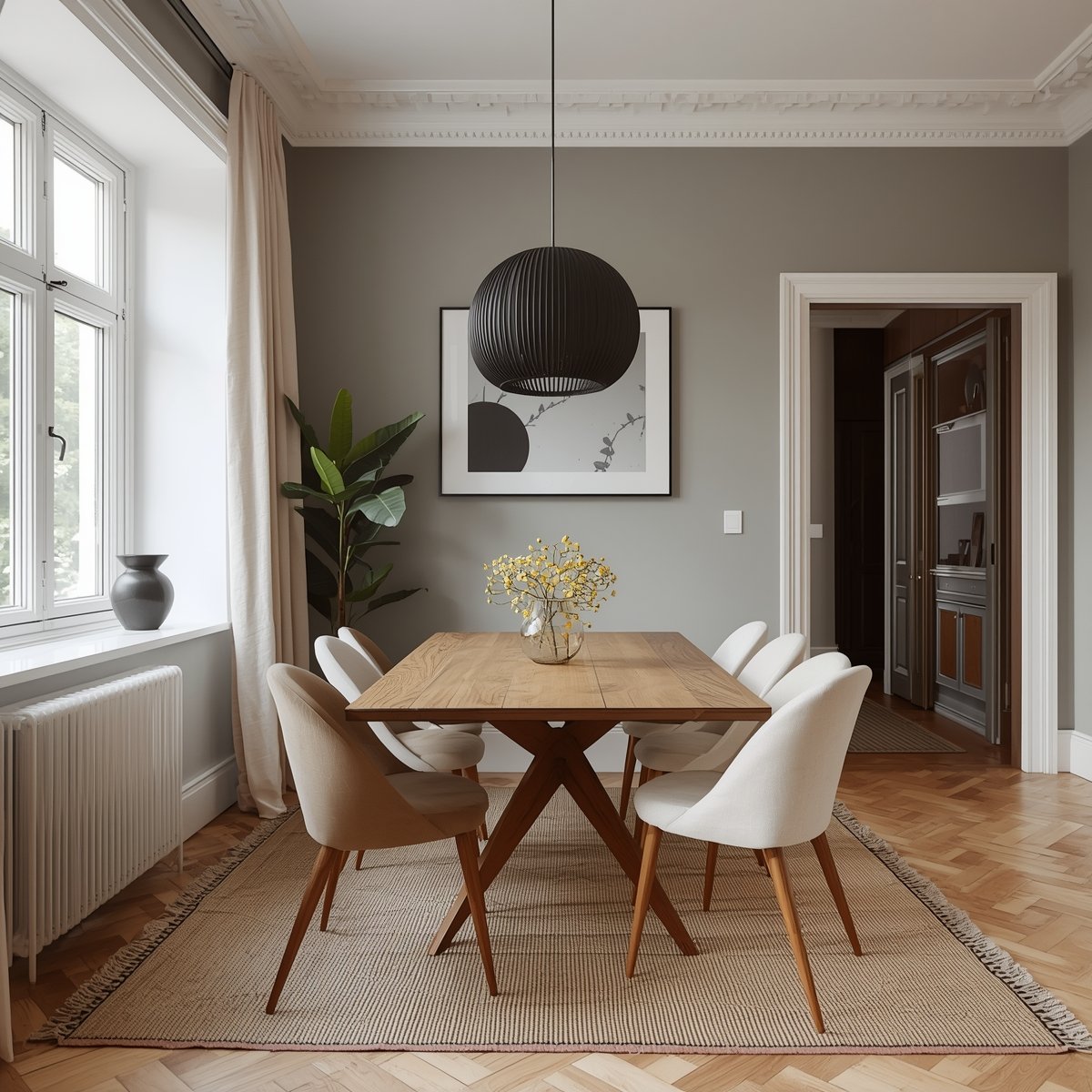 Moderne badeværelse med fliser i marmor