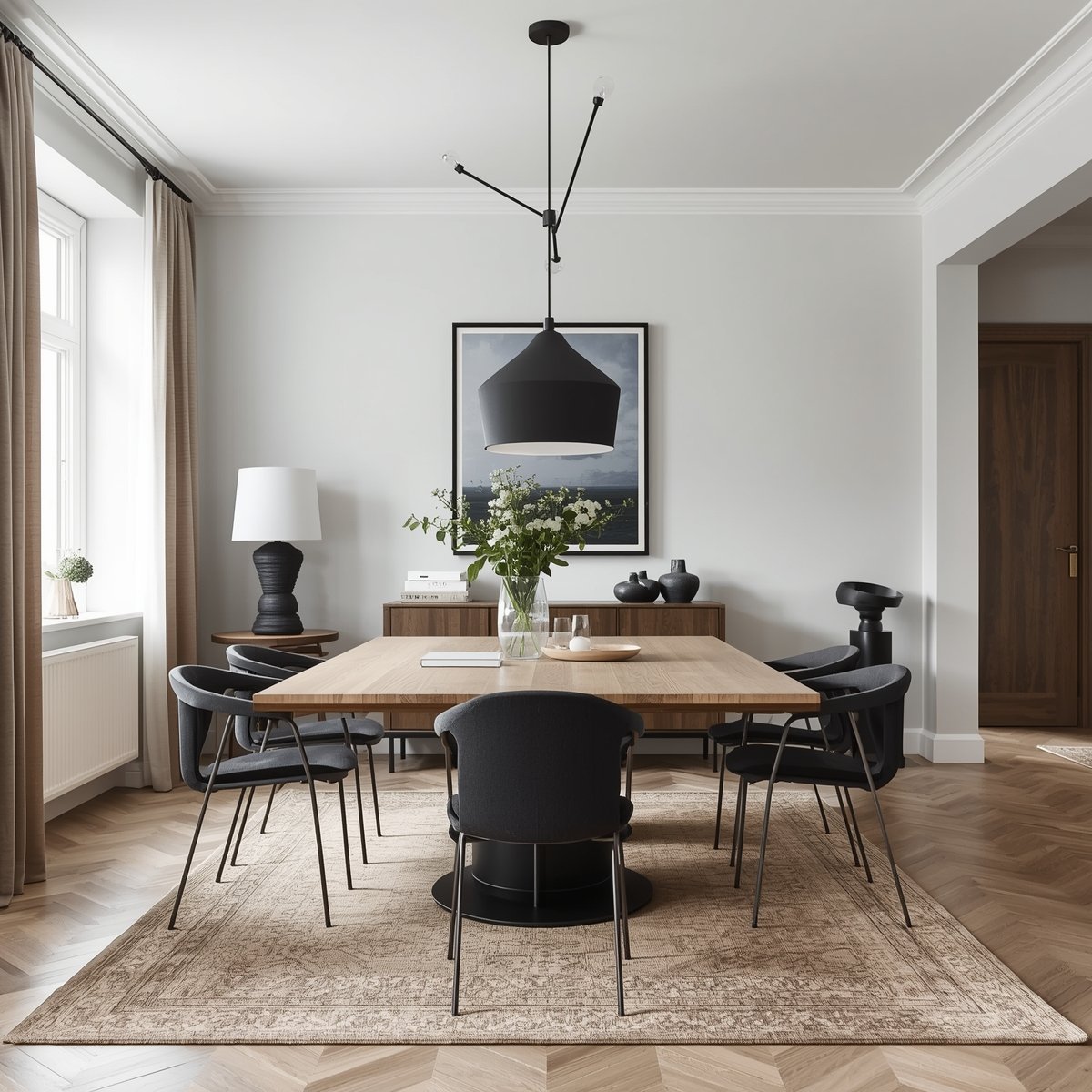 Hjemmekontor med ergonomisk møblement